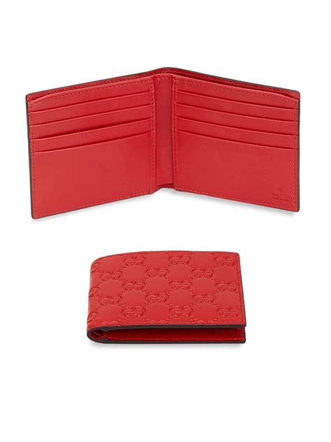 red gucci mens wallet|gucci signature wallet red.